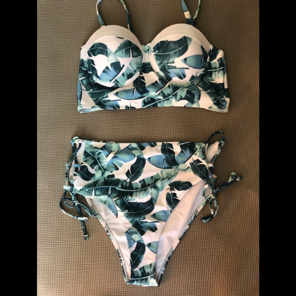 Shein two piece bikini. High waisted.